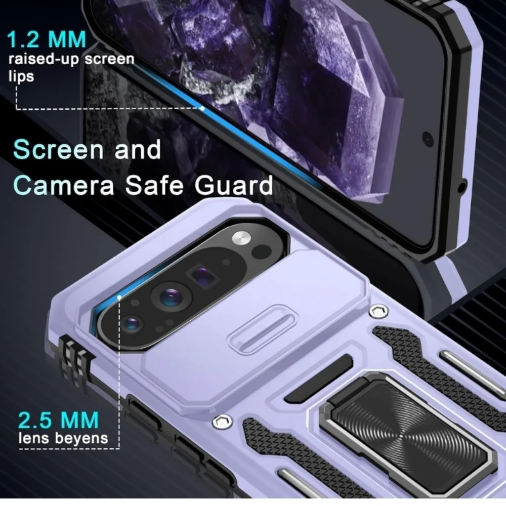 DEERLAMN Protective Cover Case for Google Pixel 9 Pro XL Light Purple (EUC)